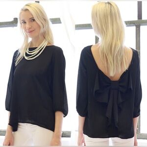 Humble Chic Bow-Back Blouse